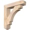 Ekena Millwork Merced Arts and Crafts Smooth Bracket w/ Offset Brace, Douglas Fir, 5 1/2"W x 24"D x 24"H BKT0604X24X24MRC03SDF - alternate 1